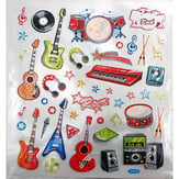 Music Theme Stickers Rockin Musical